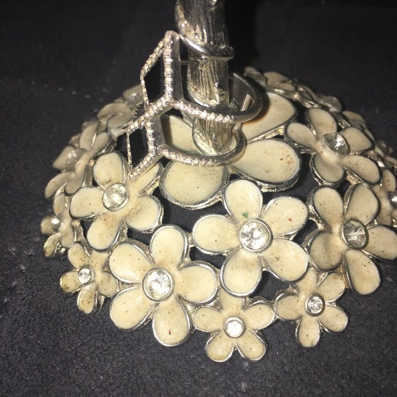 SALE💥2.45 CTW Blk Spinel & Zircon 1/2 Finger Ring - Picture 2 of 4